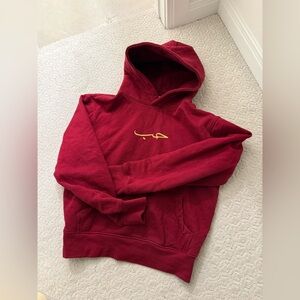 Anthropologie red Hoodie size s